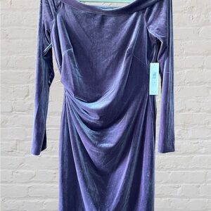3/4 sleeve, velvet winter dress